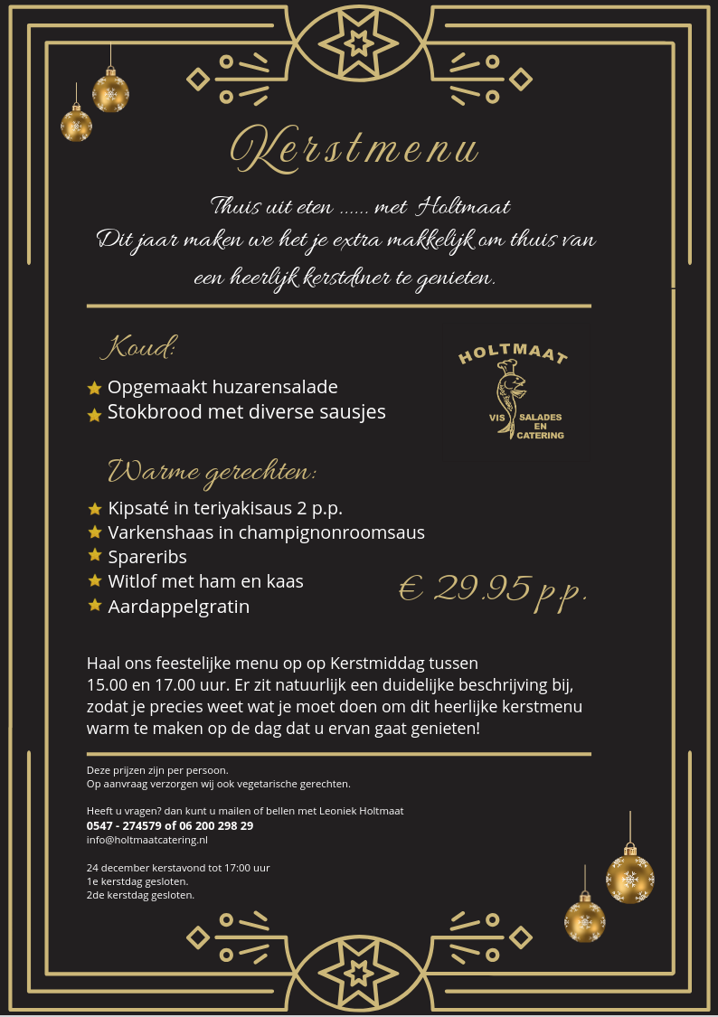 Onze kerst folder voor 2025 deel 1